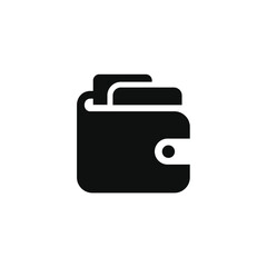 Wallet icon isolated on transparent background