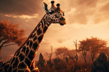 Giraffe animals spots