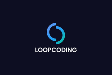 coding logo vector icon illustration