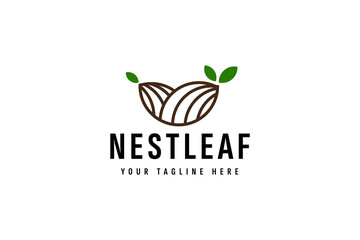 bird's nest logo vector icon illustration