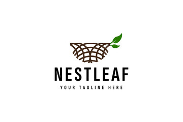 bird's nest logo vector icon illustration