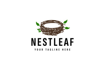 bird's nest logo vector icon illustration