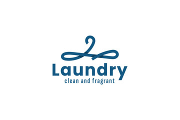 laundry logo vector icon illustration