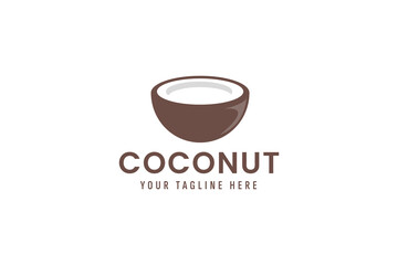 coconut logo vector icon illustration