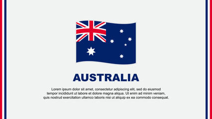 Obraz na płótnie Canvas Australia Flag Abstract Background Design Template. Australia Independence Day Banner Social Media Vector Illustration. Australia Cartoon