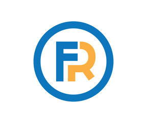 FR logo design vector template