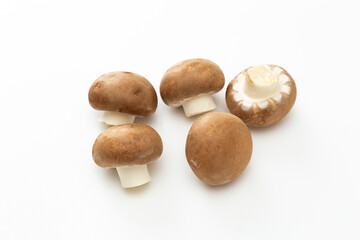 白背景にマッシュルーム