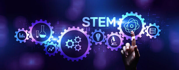 STEM Science technology engineering mathematics education learning concept.