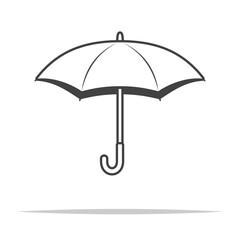 Umbrella outline icon transparent vector isolated