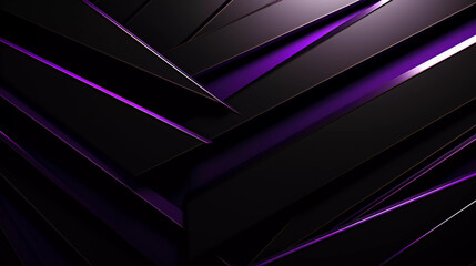 Purple and black abstract modern background with diagonal lines or stripes and a 3d effect....