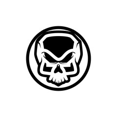 Cool skull logo. Skull vector illustration.