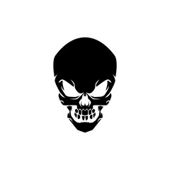 Cool skull logo. Skull vector illustration.