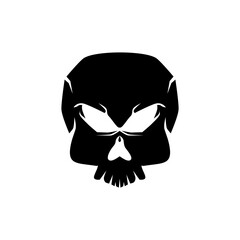Cool skull logo. Skull vector illustration.