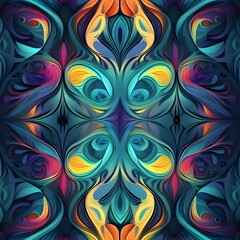 seamless pattern with flowers