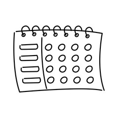 white line habit tracker illustration