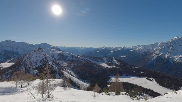 4K, Valmalenco ski area, ski resort, Lombardy, Valtellina, Italy