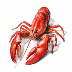 lobster, food, seafood, crayfish, red, boiled, isolated, crawfish, cooked, claw, gourmet, shellfish, crustacean, dinner, sea, white, fish, animal, meal, fresh, shell, claws, prepared, crab, antenna