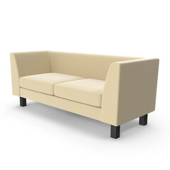 Realistic Sofa Set 3D Model - High-Quality PNG File for Interior Design