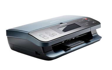 High-Quality Gigapixel Portable Scanner On a White or Clear Surface PNG Transparent Background.