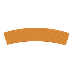 Wooden signpost vector. Wooden signpost icon. Colored silhouette. Vertical view. Vector flat simple graphic illustration.