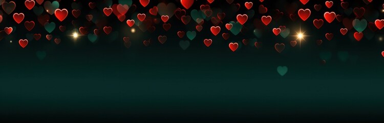 Obraz premium more than 300 hearts fly around a frame