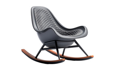 A Sleek Graphite Sled for Snow Adventures On a White or Clear Surface PNG Transparent Background.