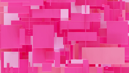 business red pink Digital abstract background 3D 4K