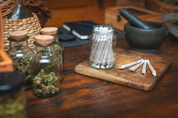 Recreational Drug and Alternative Medicine Shop Concept