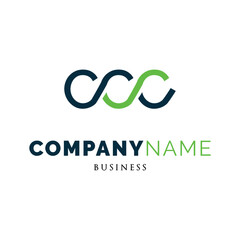 Initial Letter CCC Icon Logo Design Template