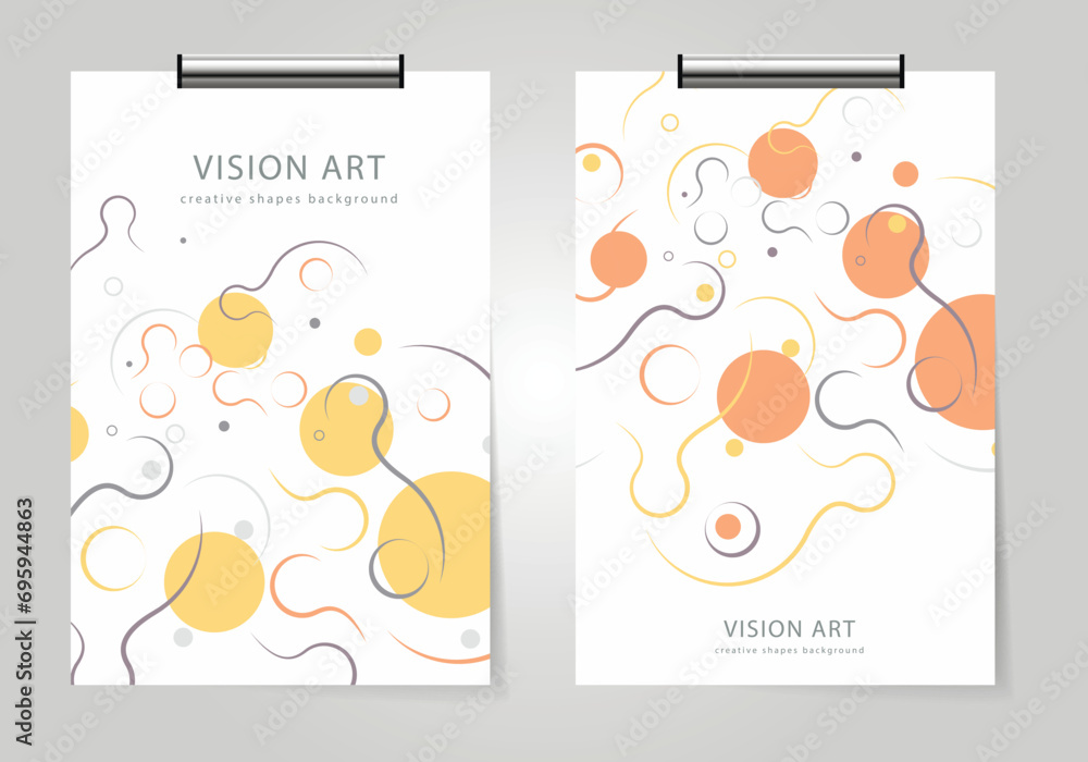 Aufkleber modern abstract background. minimal covers design. dynamic shapes composition. minimal geometric bac