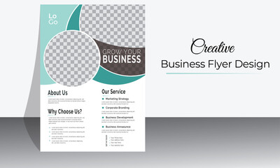 Brochure template layout design. Corporate business annual report, catalog, magazine, flyer mockup. Creative modern bright concept circle round shape