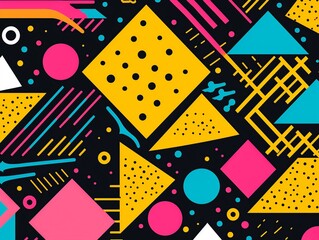 Capture the essence of the 80s in your design with a background adorned