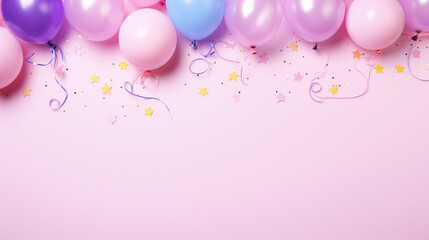 balloons and confetti