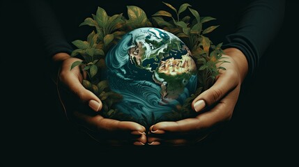 Embracing the Earth Illustration