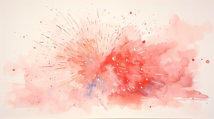 abstract watercolor fireworks