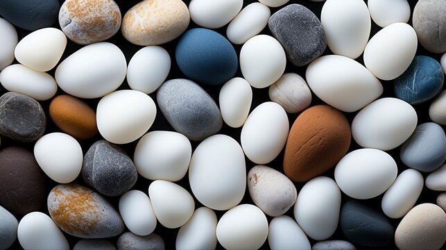 Many White Stones Background, Background Image, Background For Banner, HD