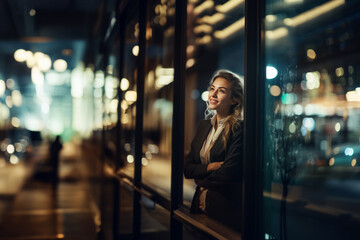 Fototapeta premium Woman Contemplating Life Through the Window