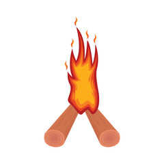 illustration of bonfire