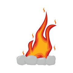 illustration of fire