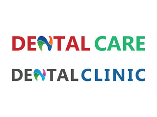 Fototapeta premium Dental Care logo vector template, vector Dental Clinic logo design