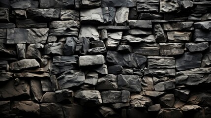 Seamless Texture Brick Stone Black Grey, Background Image, Background For Banner, HD