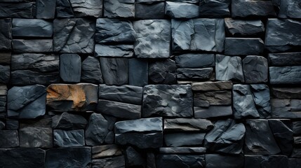 Seamless Texture Brick Stone Black Grey, Background Image, Background For Banner, HD