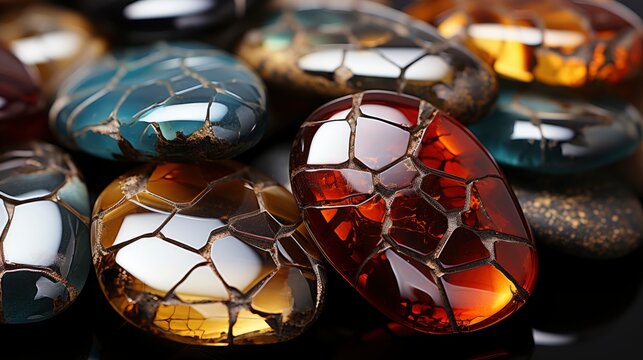 Septarian Polished Gemstone Madagasca, Background Image, Background For Banner, HD
