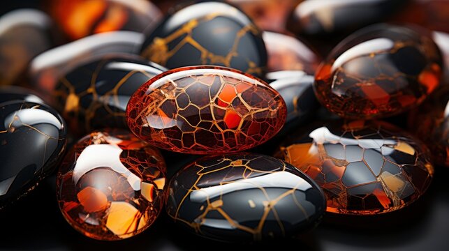 Septarian Polished Gemstone Madagasca, Background Image, Background For Banner, HD