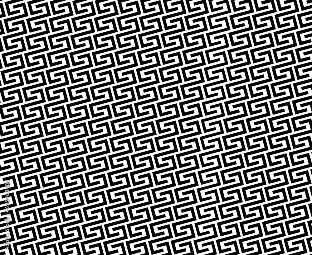 Poster pattern with maze. Black and white geometric pattern. Vector Format 