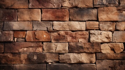 Stone Texture Wall Rough Brown Background, Background Image, Background For Banner, HD
