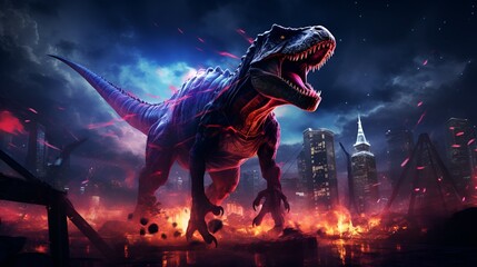 Dinosaur Apocalypse in the City