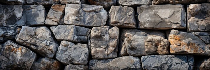 Fototapeta premium Texture Stone Wall Solid Smooth Granite, Background Image, Background For Banner, HD