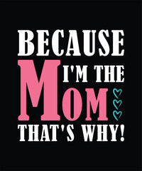 Naklejka na ściany i meble Mom loves mother's day t-shirt design