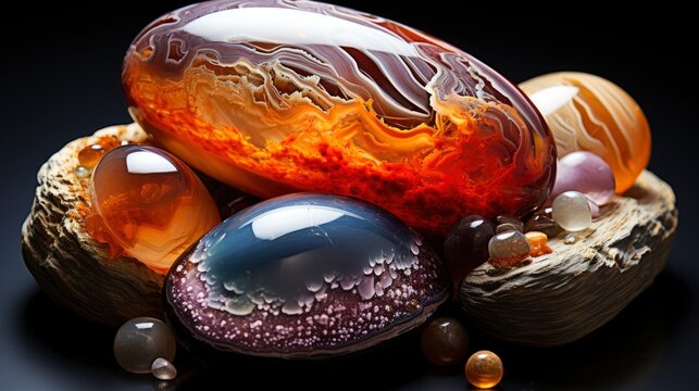Agates Geodes Dinasaur Eggs Gemstones, Background Image, Background For Banner, HD